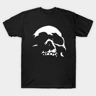 Skull dark fantasy art horror death reaper dead graveyard goth girl cemetery heavy metal doom T-Shirt